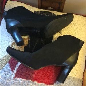 Worthington: black high heel ankle boots